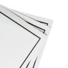 10 Edle Bütten Trauerkarten , abgesetzter Rand, einzeln, weiß, halbmatt, 240 g/m², weiß, 113 x 175 mm
