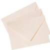 100 mini enveloppes DIN C8 57x81 mm en crème pour des cadeaux en argent à Noël ou comme calendrier de lavent