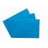 100 Mini Briefumschlag 60 x 90 mm in Intensivblau mit Dreieckslasche