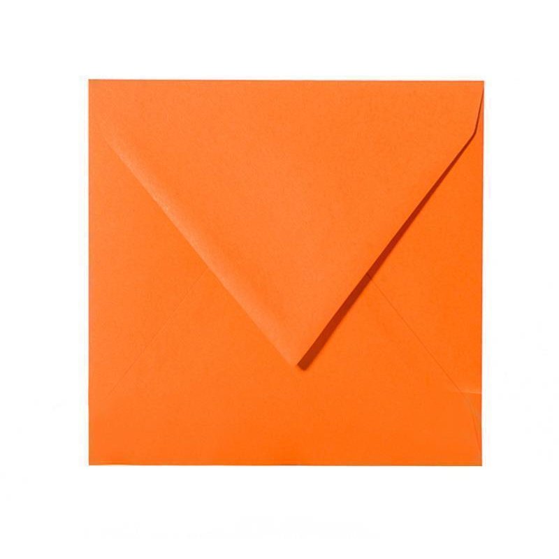 100 quadratische Briefumschläge 160 x 160 mm, 120 g/m² - Orange