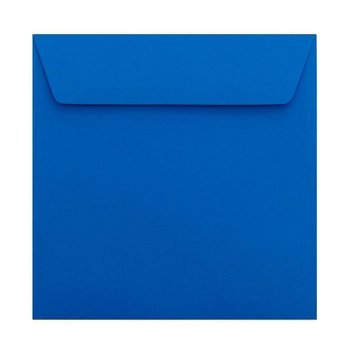 Square envelopes 6,69 x 6,69 in in royal blue with adhesive strips