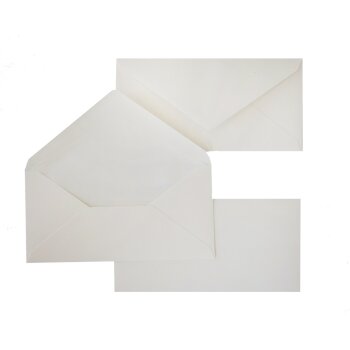 Briefumschläge DIN lang - 110x220 mm - Elfenbein mit...