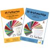 Umschlag-Set, 25 bunte Briefumschläge in 25 unterschiedlichen Farben als Set im Format C8, nassklebend, ideal zum Basteln, zu Weihnachten oder als Geschenkidee