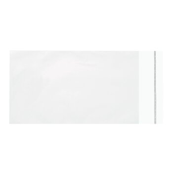 50 piezas: bolsas de celofán, fundas de celofán, bolsas de celofán, fundas transparentes 166 x 230 mm para tarjetas C5, lado corto abierto