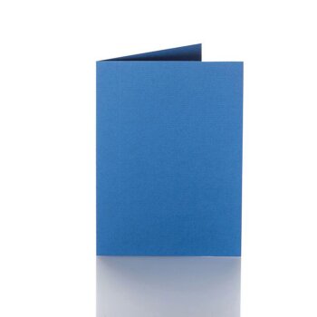 Faltkarte 12x17 cm 240 g/qm 25 Stück in Jeansblau