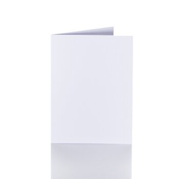 Faltkarten 12x17 cm - Weiß für B6