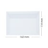 Sobres transparentes DIN C6 (114 x 162 mm) con tiras adhesivas