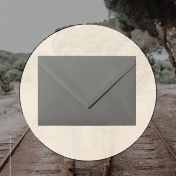 Envelopes DIN B6 (4,92 x 6,93 in) - dark gray with...