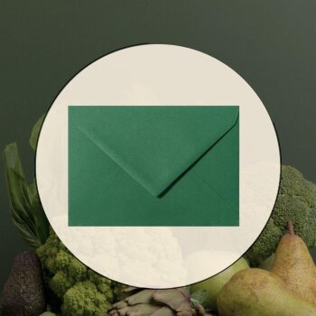 Enveloppes DIN B6 (125 x 176 mm) - vert foncé avec...