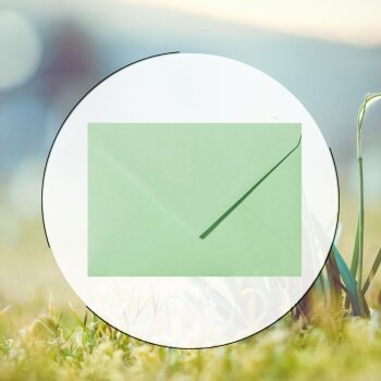 Envelopes DIN B6 (4,92 x 6,93 in) - light green with a...