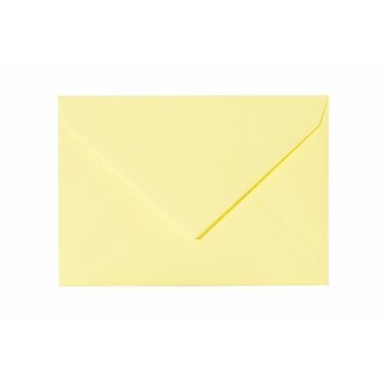 Enveloppes DIN B6 (125 x 176 mm) - jaune avec rabat...