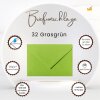 Briefumschläge DIN B6 125 x 176 mm nassklebend 120 g/qm 25 Stück in 32 Grasgrün
