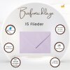 25 envelopes DIN B6 (4.92 x 6.93) with pointed flap 120 g / qm 15 lilac