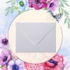 1 envelope each DIN B6 (4.92 x 6.93 in) with flap 120 g / qm 14 purple-blue