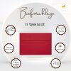 B6 envelopes with adhesive 4,92 x 6,93 in in wine red