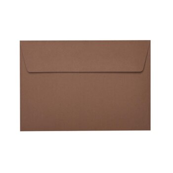 Enveloppes B6 avec adh&eacute;sif 125x176 mm en noisette