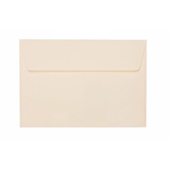 25 Enveloppes DIN B6 (125 x 176 mm) avec adhésif 120 g / m2 crème