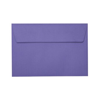 25 Enveloppes DIN B6 (125 x 176 mm) avec adhésif 120 g / qm violet