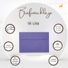 25 Enveloppes DIN B6 (125 x 176 mm) avec adhésif 120 g / qm violet