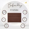 25 enveloppes DIN B6 (125 x 176 mm) adhésif 120 g / qm chocolat