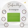 25 enveloppes DIN B6 (125 x 176 mm) adhésif sensible à la pression 120 g / qm vert herbe