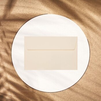 Enveloppes B6 avec bandes adhésives 125x176 mm crème