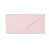 25 enveloppes chacune avec rabat triangulaire Din long 11x22 cm rose