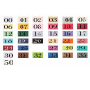 Briefumschläge DIN lang (110 x 220 mm) nassklebend 120 g/m² 25 Stück in Blau