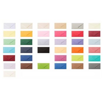 Briefumschläge DIN lang (110 x 220 mm) nassklebend 120 g/m² 25 Stück in Orange