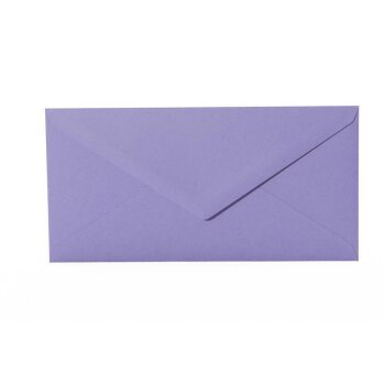 25 envelopes each with triangular flap Din long 4.33 x 8.66 in purple