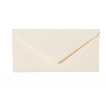 Envelopes DIN long - 4,33 x 8,66 in - delicate cream with a triangular flap