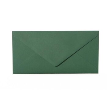 Buste lunghe DIN - 11x22 cm - verde scuro con aletta...