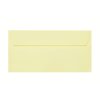 Din long envelopes with adhesive strips 4.33 x 8.66 in pale yellow