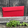 Din lang Briefumschläge mit Haftklebung  110x220 mm in Rot
