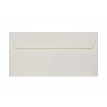 Din long envelopes with adhesive strips 4.33 x 8.66 in ivory