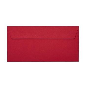 Buste 11x22 cm con strisce adesive - rosso vino