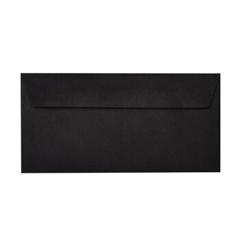 Sobres 11x22 cm con tiras adhesivas - negro