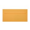 25 sobres DIN largos con tiras adhesivas (sin ventana) 11x22 cm amarillo-naranja