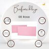 25 Buste DIN lunghe con strisce adesive (senza finestra) 11x22 cm rosa