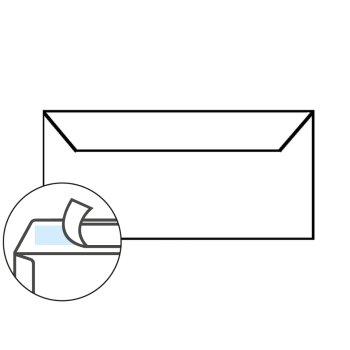 Briefumschläge DIN lang haftklebend 110 x 220 mm 120 g/m² 25 Stück in Lila