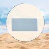 25 DIN long envelopes with adhesive strips (without window) 4.33 x 8.66 in light blue