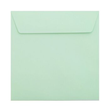 Envelopes square 8,66 x 8,66 in in light green adhesive