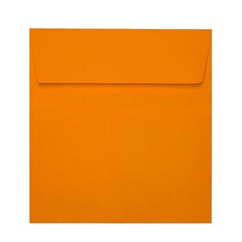 Envelopes square 8,66 x 8,66 in in intensive orange adhesive