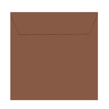 Envelopes square 8,66 x 8,66 in in chocolate adhesive