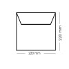 25 Briefumschläge 220 x 220 mm, 120 g/m² in Grau