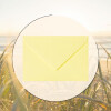 Envelopes C8 (2,25 x 3,19 in) - light yellow