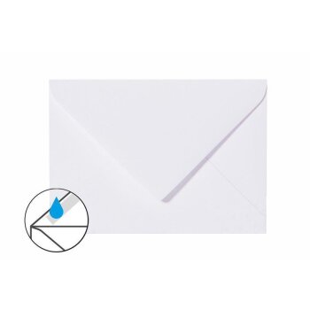 25 enveloppes C8 57x81 mm blanc