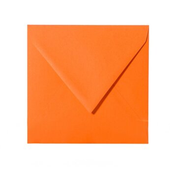 Briefumschläge 155x155 mm in Orange in 120 g/qm