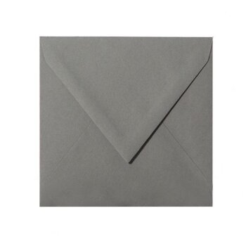 Enveloppes 155x155 mm en gris foncé en 120 g / m2