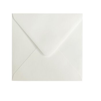 Enveloppes 155x155 mm en ivoire, 120 g / m2